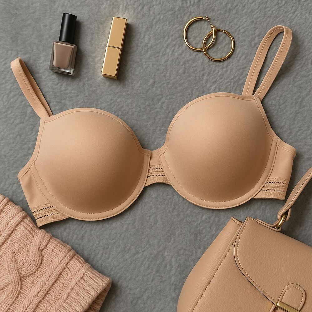 Vince Camuto Classic Nude Underwire Everyday‎ T-shirt Bra 42C